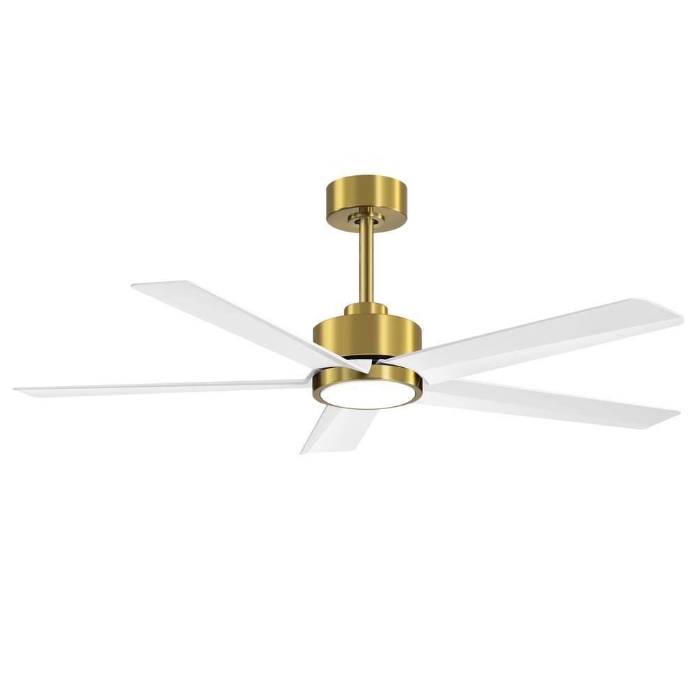 Reviews for Breezary Silvester 52 in. Indoor WhiteBlade Gold Ceiling