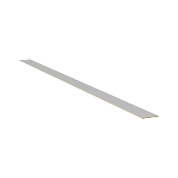 4.5 in. W x 96 in. D x 0.25 in. H in White Shaker Kitchen Cabinet Toe Kick