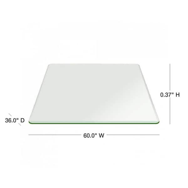 Rectangular Square Glass with Round Edge High Temperature