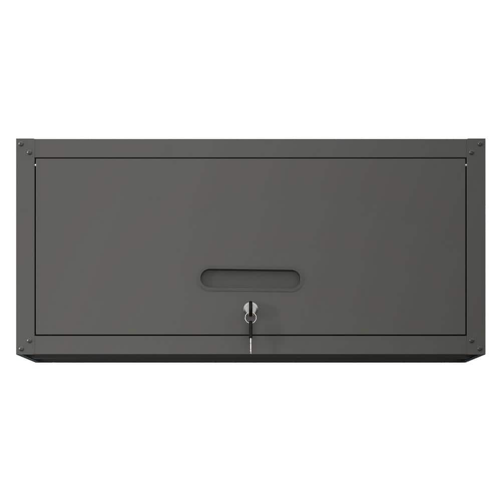 29.5 in. W x 11.8 in. D x 13.6 in. H Metal Bathroom Storage Wall Cabinet Locking Steel Garage Storage Cabinet in Black price history on PriceWatchPro