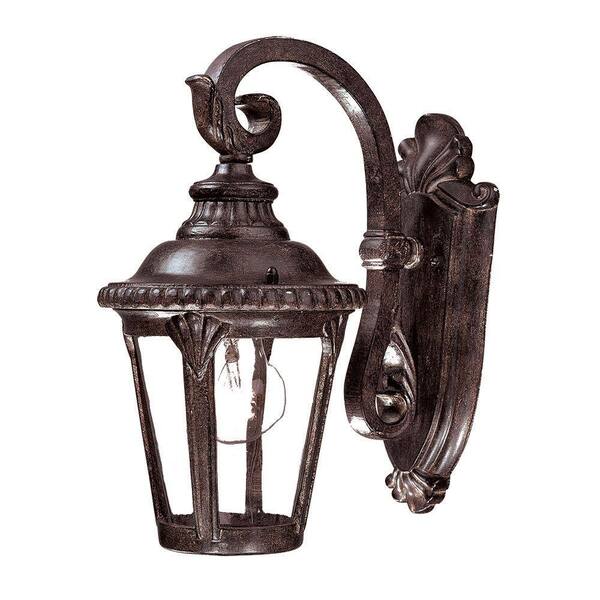 Acclaim Lighting Surrey Collection 1-Light Black Coral Outdoor Wall-Mount Light Fixture