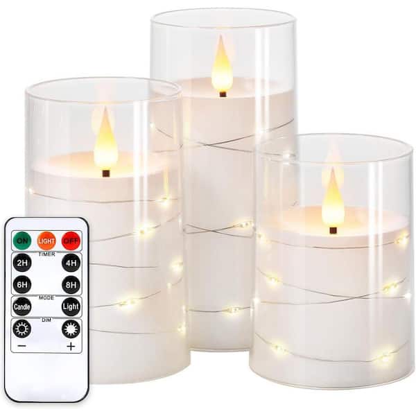 Pure White - Flameless Candles - The Home Depot