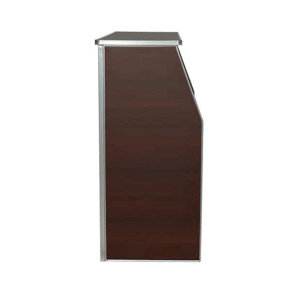 Carnegy Avenue Walnut Woodgrain Portable Bar CGA-XF-527884