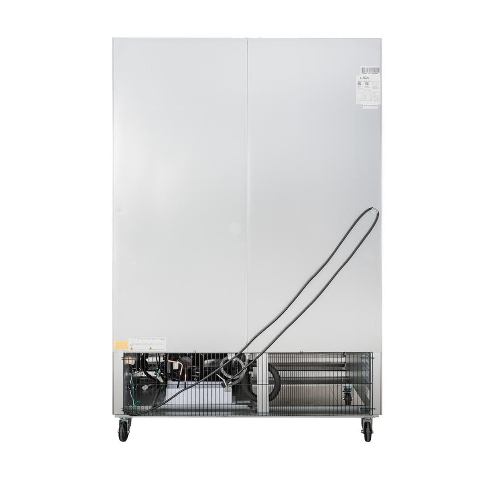 54" Stainless Steel Commercial Two-Door Convertible Refrigerator/Freezer