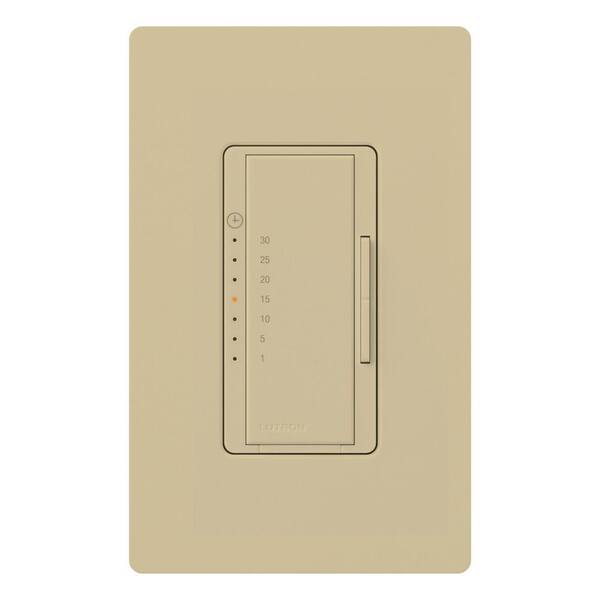 Lutron Maestro Digital Countdown Eco-Timer Switch, 5-Amp/Single-Pole, Ivory (MA-T530GH-IV)