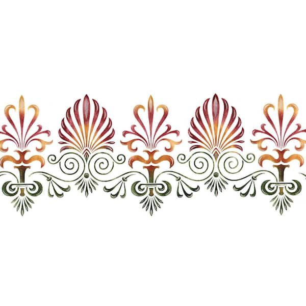 Designer Stencils Floral Swirl All Over Pattern Stencil and Free Bonus  Stencil FS034-B - The Home Depot