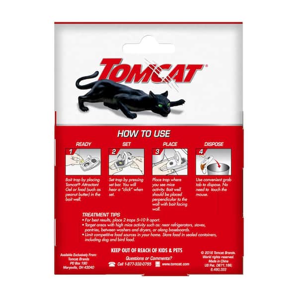 TOMCAT Kill & Contain Mechanical Mouse Traps (2-Pack) - Baller