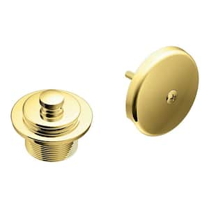 Tub and Shower Drain Covers in Polished Brass