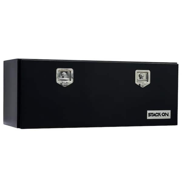 STACK-ON 48 in. Matte Black Steel Underbody Truck Box With