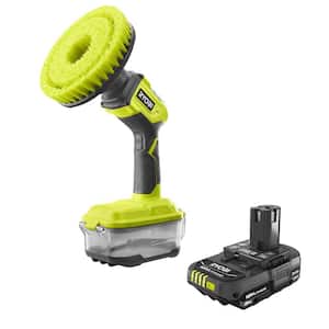 ONE+ 18V Cordless Power Scrubber with ONE+ 18V 2.0 Ah Lithium-Ion Battery