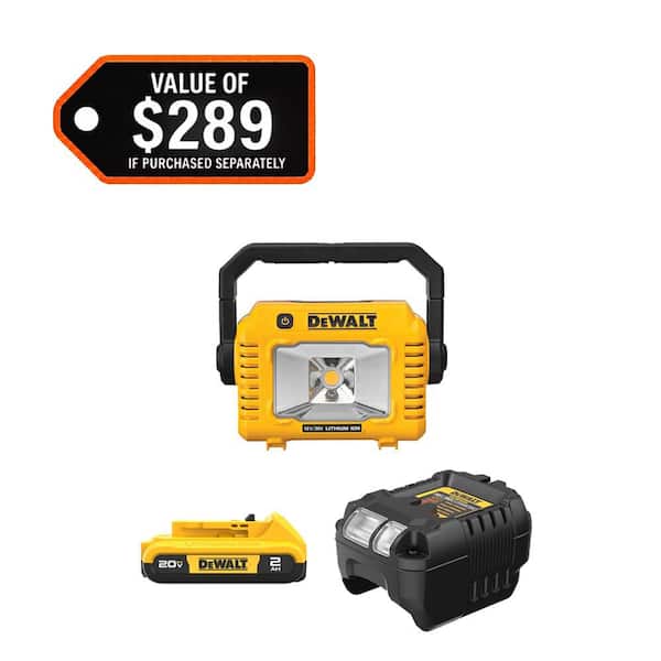 20-Volt MAX Lithium-Ion Compact Cordless Task Light with 2.0 Ah Battery and Charger