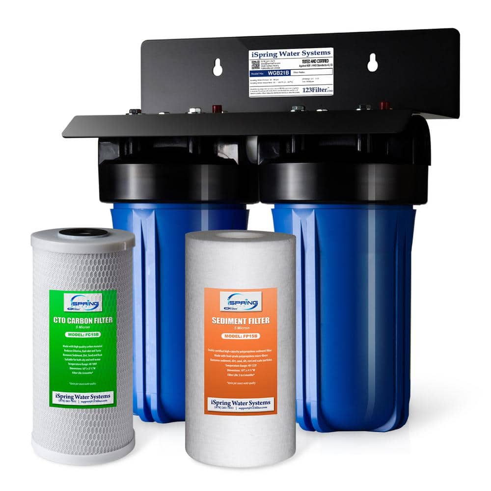 iSpring WGB21B 2-Stage Whole House Water Filtration System