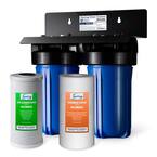 2-Stage Whole House Water Filtration System with 4.5 in. x 10 in. Sediment and Carbon Block Filters