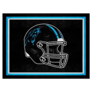 Carolina Panthers Black 8 ft. x 10 ft. Plush Area Rug