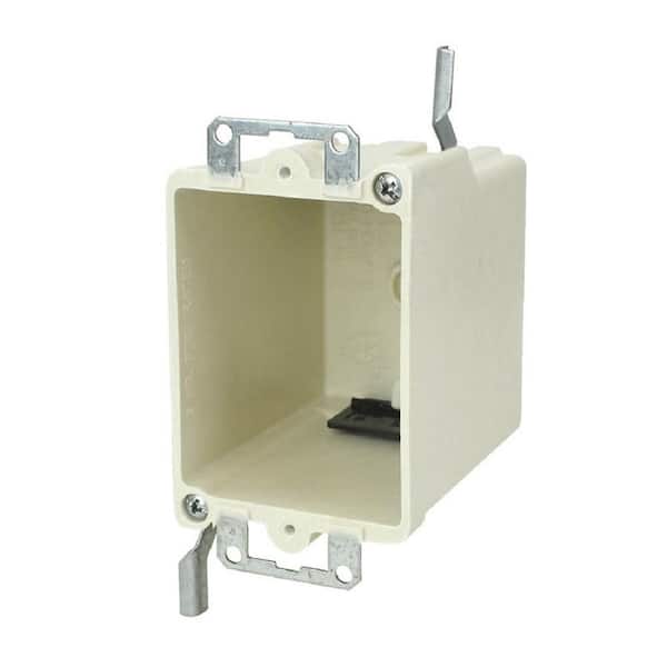 Allied Moulded Products 1-Gang 18 cu. in. Old Work Switch or Receptacle Box with Wings