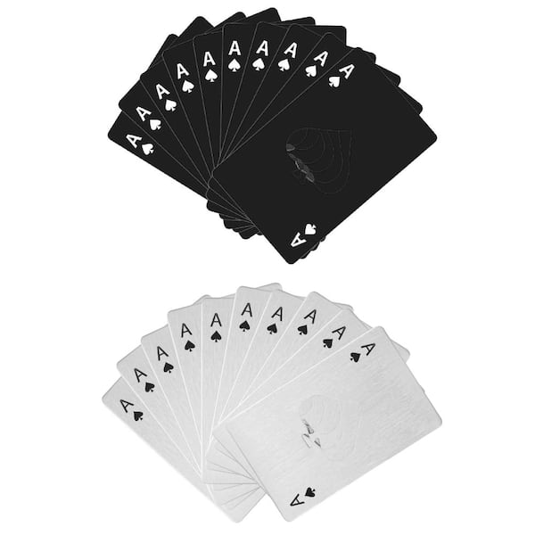 20-Pack Ace of Spades Stainless Steel Credit Card Size Bottle Opener for Wallet Pocket Party Favors in Black