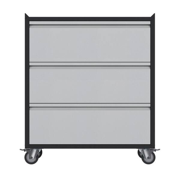 Kaikeeqli Rolling Metal Storage Freestanding 30.31 in. D x 18.