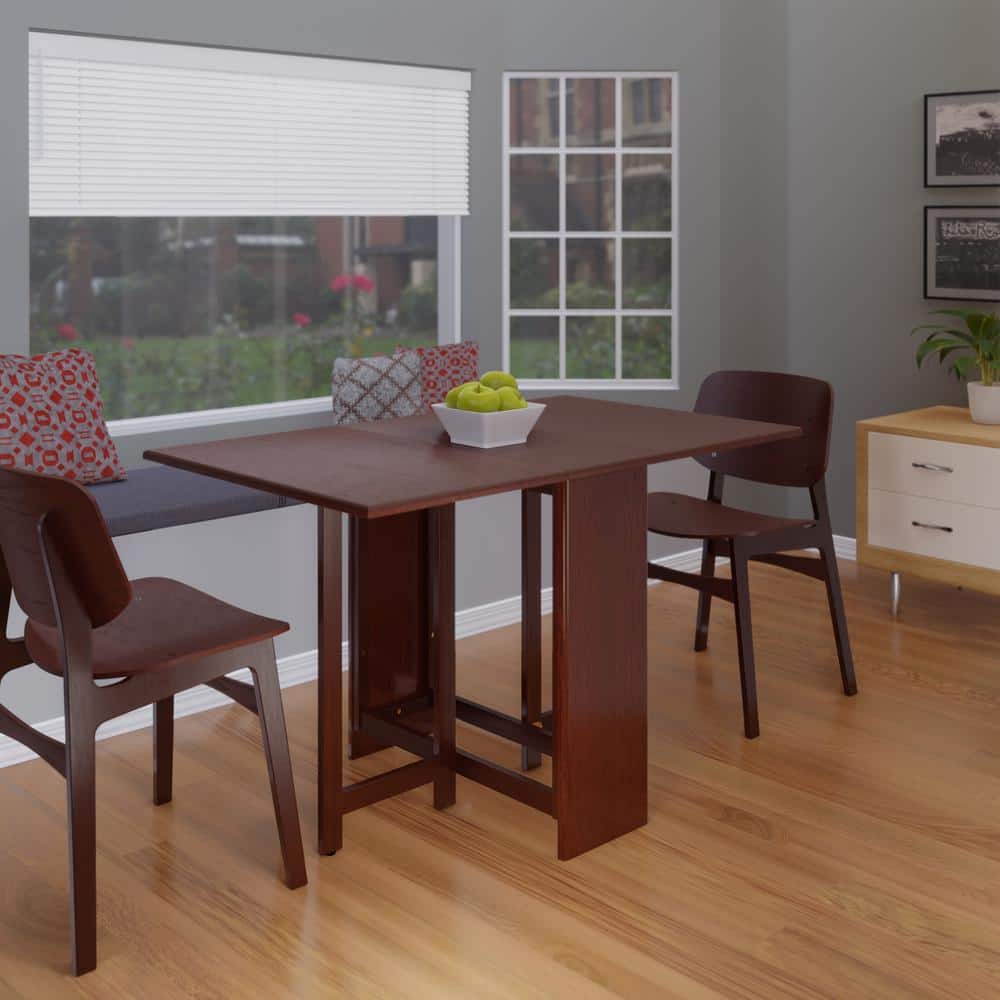 Contemporary Walnut Solid Wood Extendable Dining Table