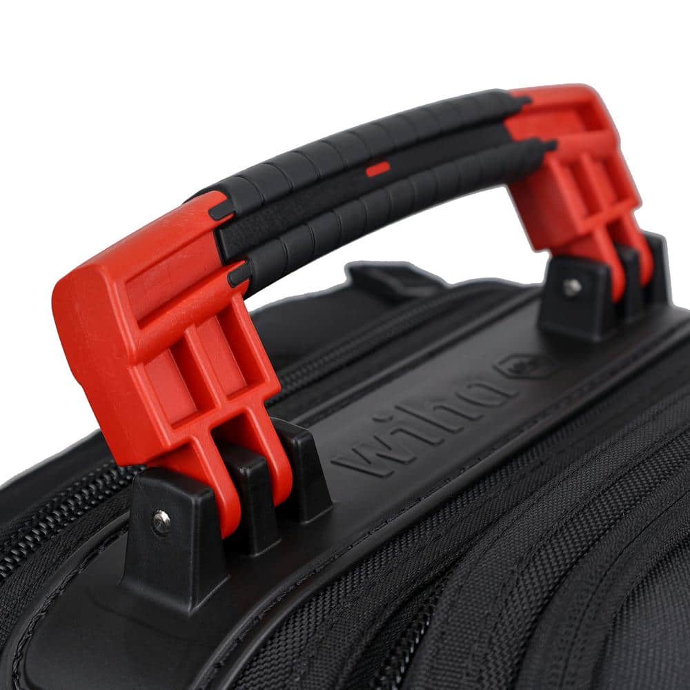 Heavy Duty Black and Red Tool Hauler Backpack