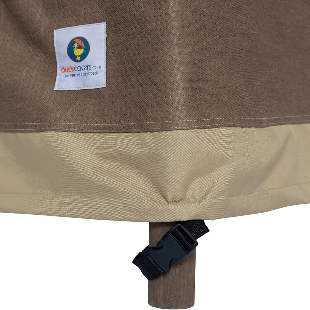 Elegant Waterproof 79 Inch Beige and Brown Patio Sofa Cover