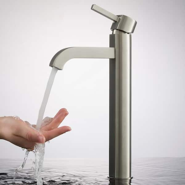 KRAUS Ramus Single Hole Single-Handle Vessel Bathroom Faucet in