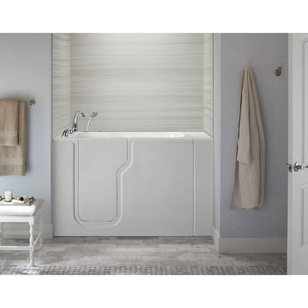 Ella Standard 52 in. x 30 in. Acrylic Walk-In Whirlpool Bathtub in