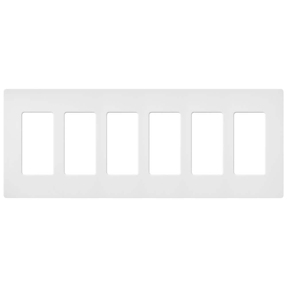 Claro 6 Gang Wall Plate for Decorator/Rocker Switches, Satin, Snow (SC-6-SW) (1-Pack) price history on PriceWatchPro
