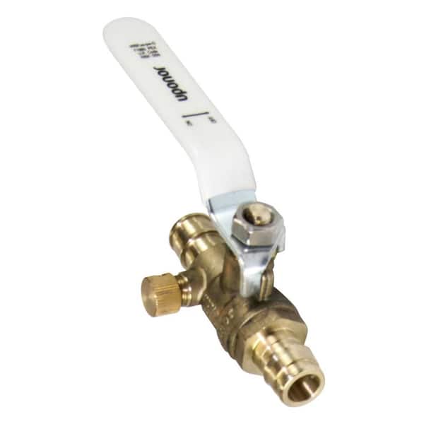 ProPEX 1/2 in. PEX-A Expansion Barb Lead-Free Brass Full-Port Stop and Drain Ball Valve