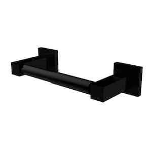 Montero Collection Contemporary Double Post Toilet Paper Holder in Matte Black