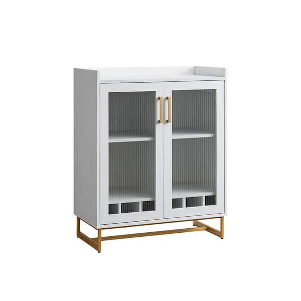 Home Source Industries Home Source White Accent Server Glass