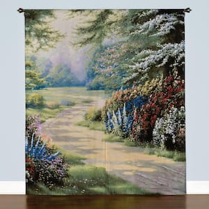 Semi-Opaque Endless Summer 84 in. L Polyester/Cotton Window Art Panel Pair
