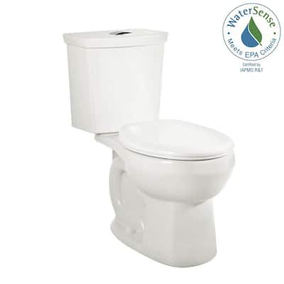 H2Option 2-Piece 0.92/1.28 GPF Dual Flush Elongated Toilet in White, Seat Not Included