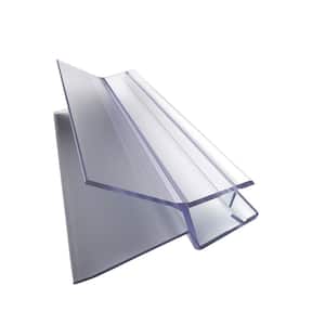 42 in. L Clear Bottom Vinyl Sweep with a Deflector for 3/8 in. Glass Shower Door