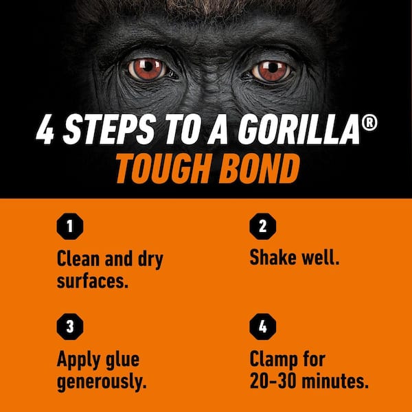 Gorilla - 8 oz. Wood Glue; White