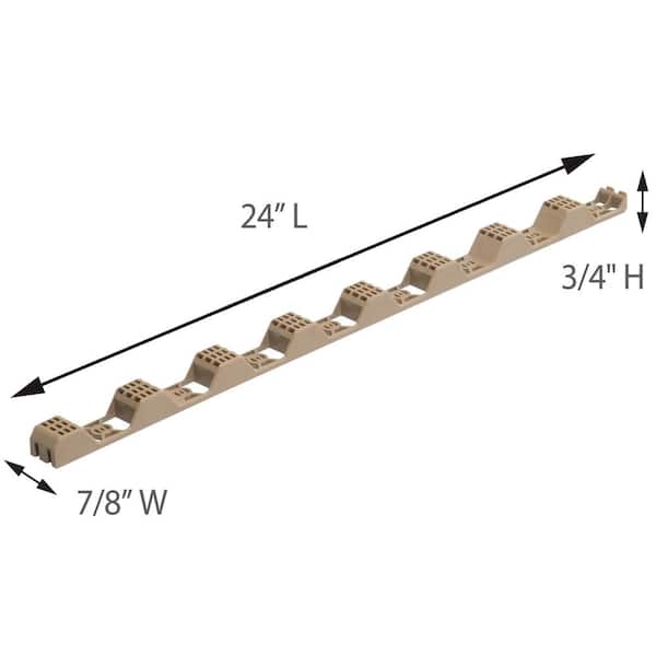 24 in. Horizontal Plastic Closure Strips (6-Pack) 24 in. Horizontal Plastic Closure Strips (6-Pack)