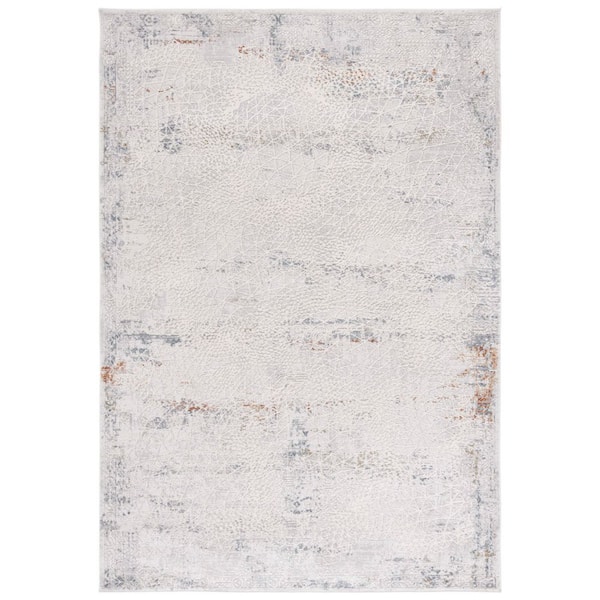 Princeton 9 ft. x 12 ft. Light Beige Abstract Distressed Area Rug