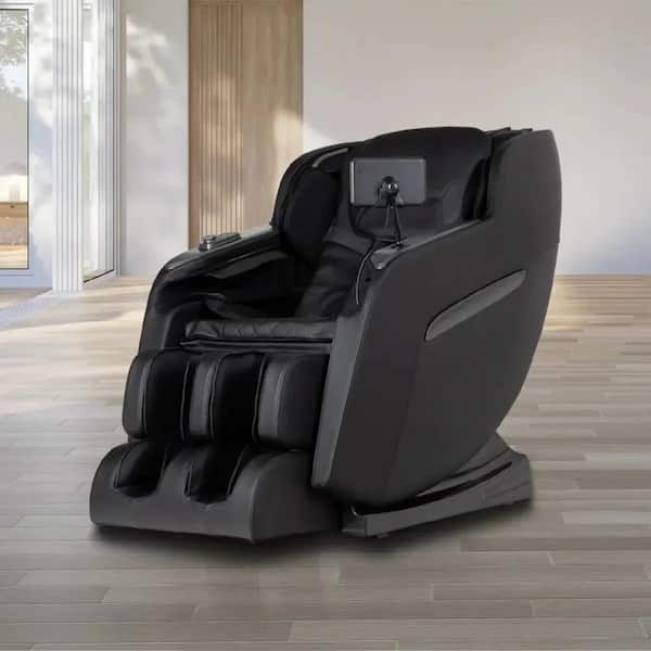 TITAN Regal Series Black Faux Leather Reclining 2D Massage Chair