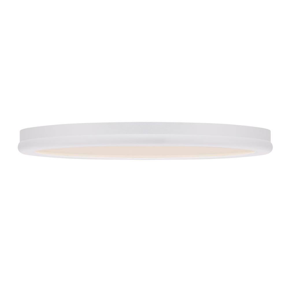 Geos White Glass LED Flush Mount Light