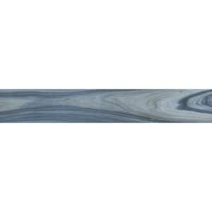 Dellano Exotic Blue 8 in. x 48 in. Polished Porcelain Wood Look Floor and Wall Tile (480.6 sq. ft./Pallet)