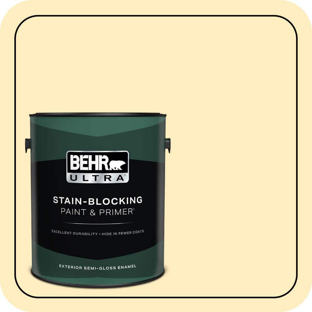 1 gal. #P290-1 Soft Buttercup Semi-Gloss Enamel Exterior Paint & Primer price history on PriceWatchPro