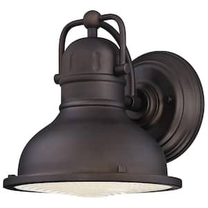 Orson 1-Light Oil Rubbed Bronze Outdoor Integrated LED Wall Lantern Sconce