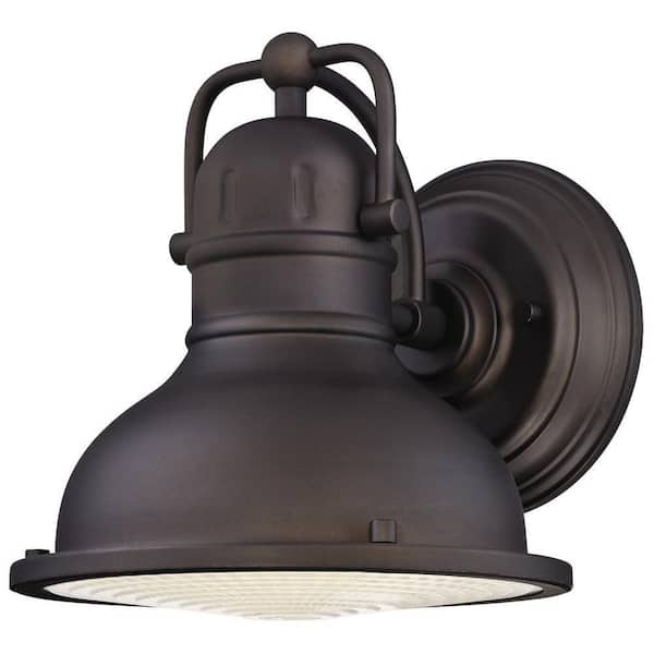 Westinghouse Orson 1-Light Oil Rubbed Bronze Outdoor Integrated LED Wall Lantern Sconce