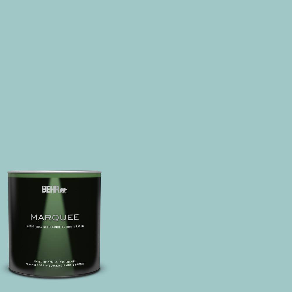 1 qt. Home Decorators Collection #HDC-SP16-08 Blue Bell Semi-Gloss Enamel Exterior Paint & Primer