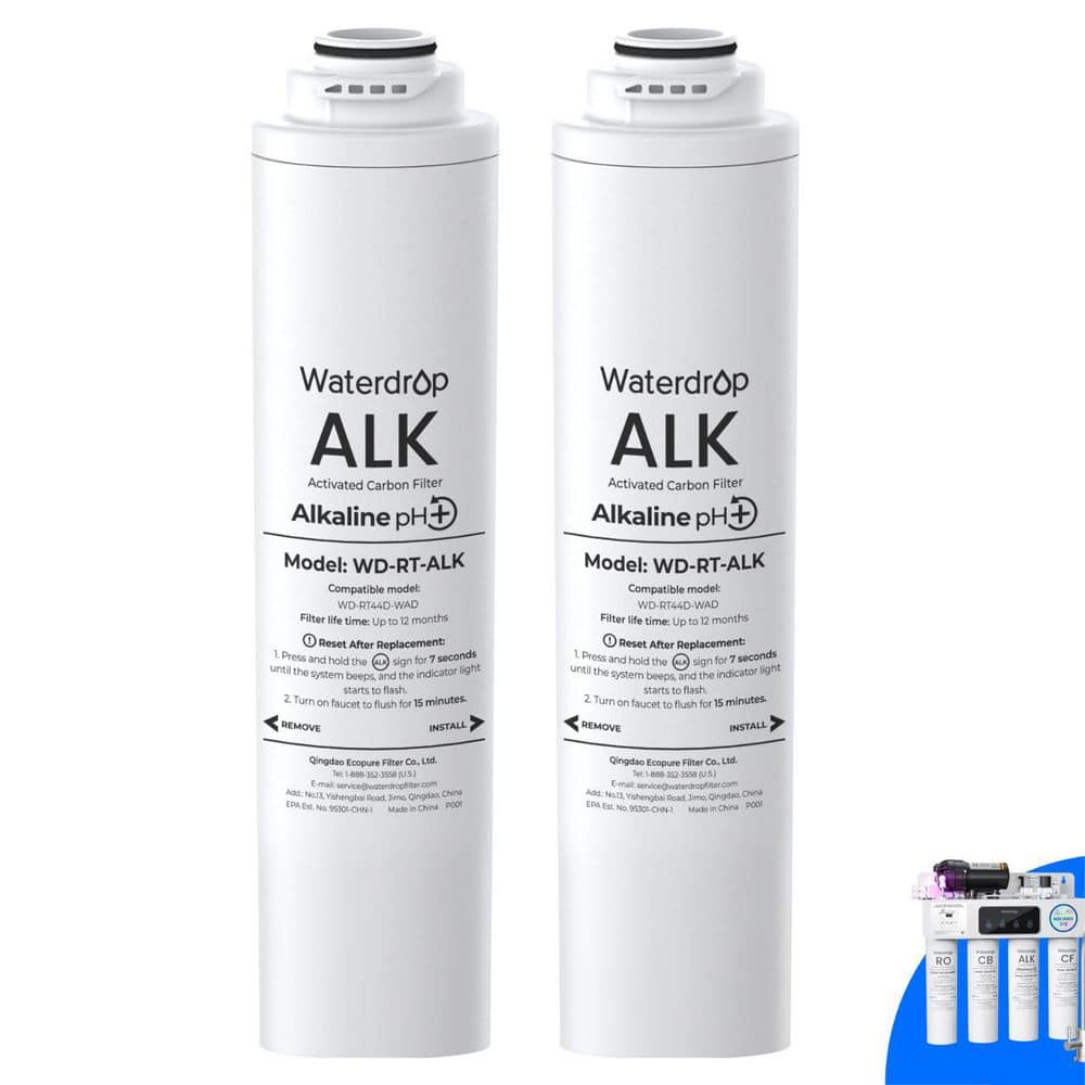 RT-ALK Filter, Replacement for T4-A Tankless Reverse Osmosis System, Pack of 2, 12-month Lifetime price history on PriceWatchPro