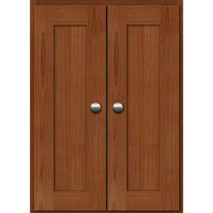 Shaker 18 in. W x 5.5 in. D x 25 in. H Simplicity Wall Cabinet/Toilet Topper/Over the John in Medium Alder
