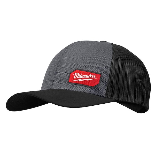 Milwaukee Gridiron Gray Adjustable Fit Trucker Hat 505G - The Home Depot