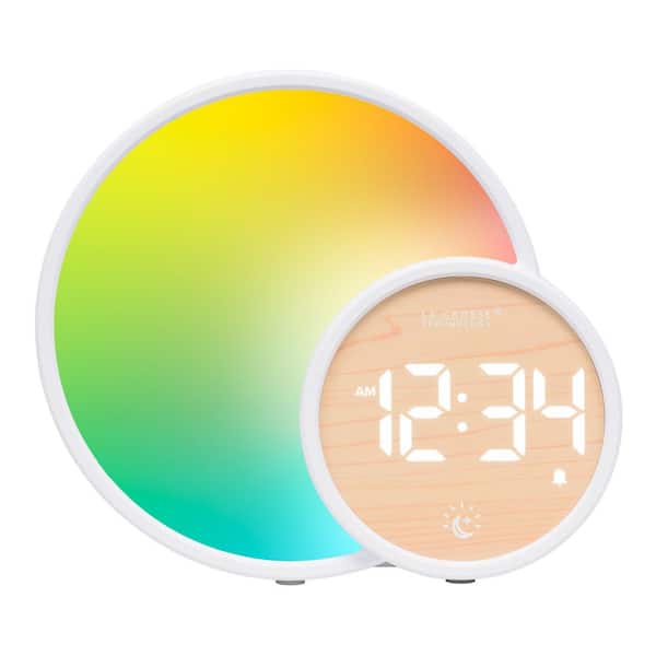 La Crosse Technology L Eclipse Light Assist Digital Bedside Alarm Clock