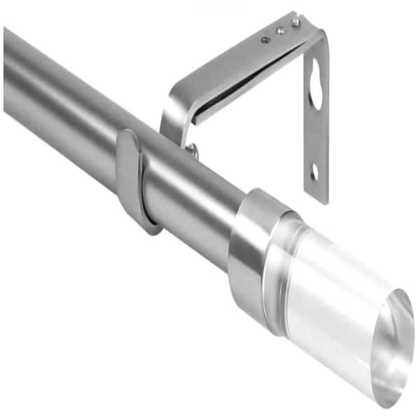 Glacia Tube Window Drapery Curtain Rod Set