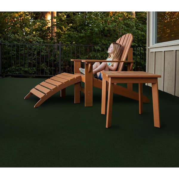 Foss Grizzly Grass - Rain Forest - Green 24 x 24 in. Peel and Stick Artificial Grass Carpet Tile Square (60 sq. ft.)