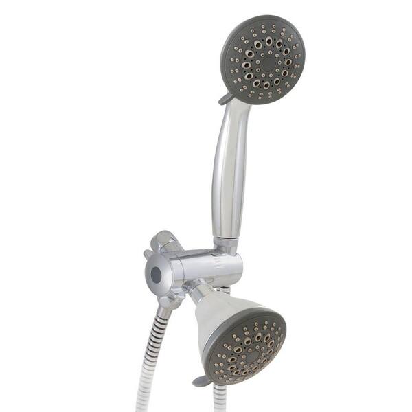 LDR Industries 5-Spray Hand Shower and Shower Head Combo Kit in Chrome